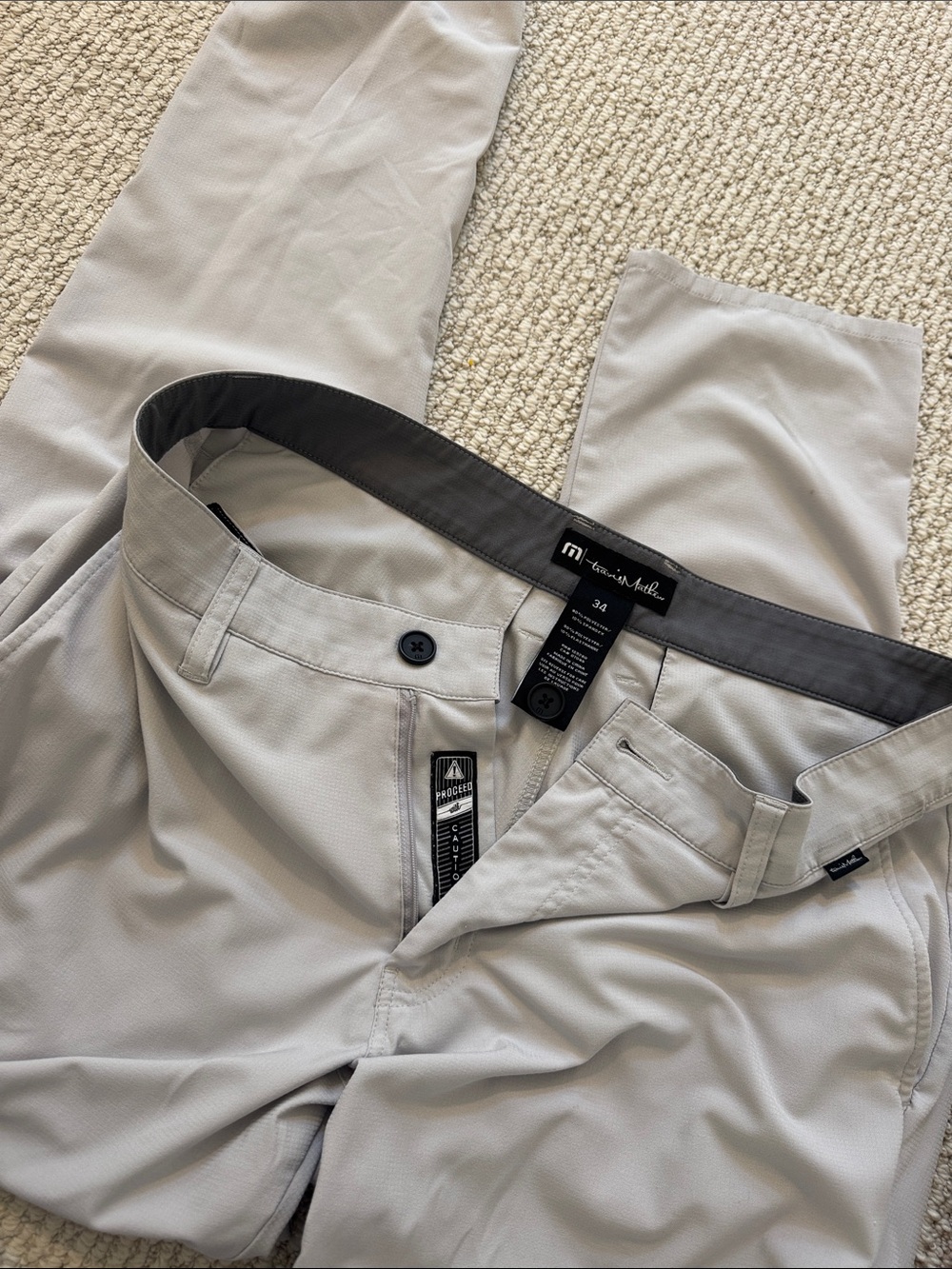Travis Mathew Light Gray Men’s Pants